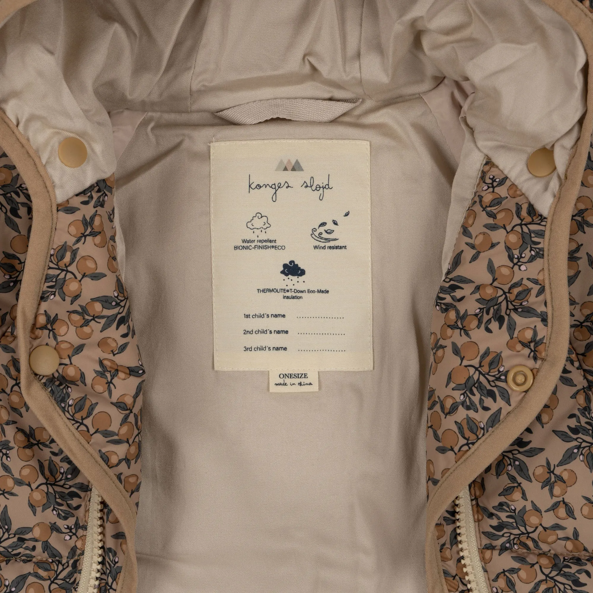 Nuka Floral Print Pramsuit (Orangerie Beige)