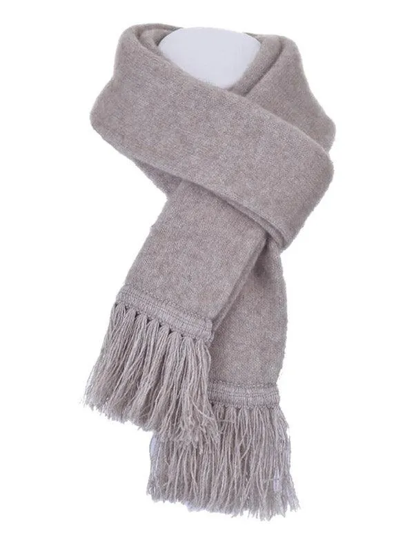 NZ Merino Possumsilk Scarf with Fringe