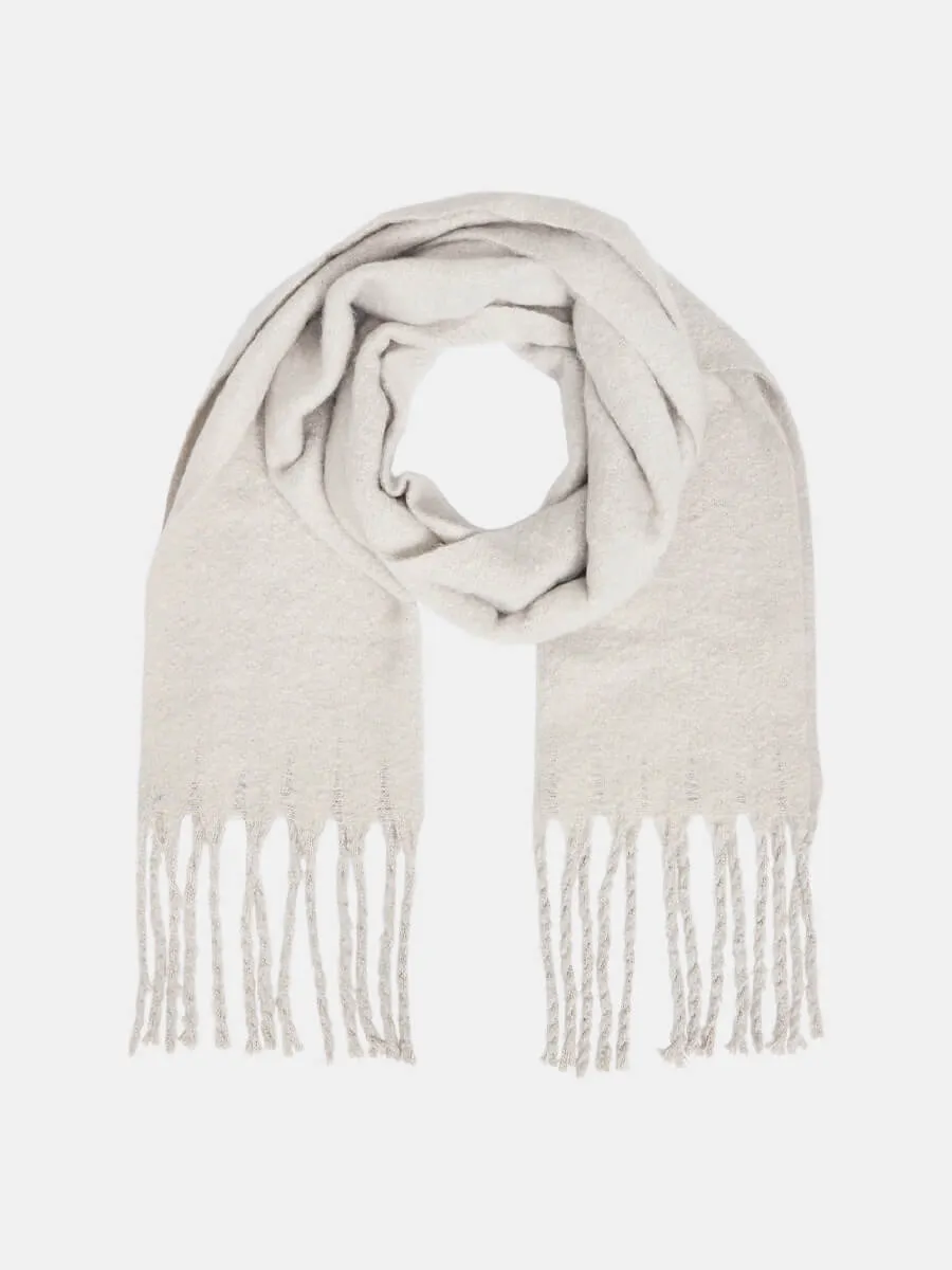OBJ Mitta Scarf - Light Grey Melange
