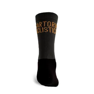 Olive and black Sartoria Ciclistica merino socks
