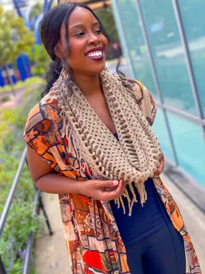 Open Knit Infinity Scarf