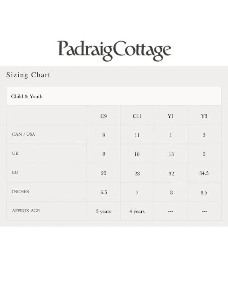Padraig Cottage Child Slipper