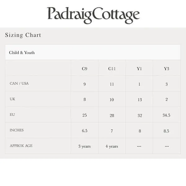 Padraig Cottage Children's Slippers - Fireweed