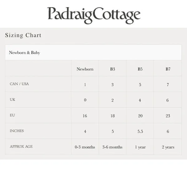Padraig Cottage Newborn & Baby Slippers - Autumn