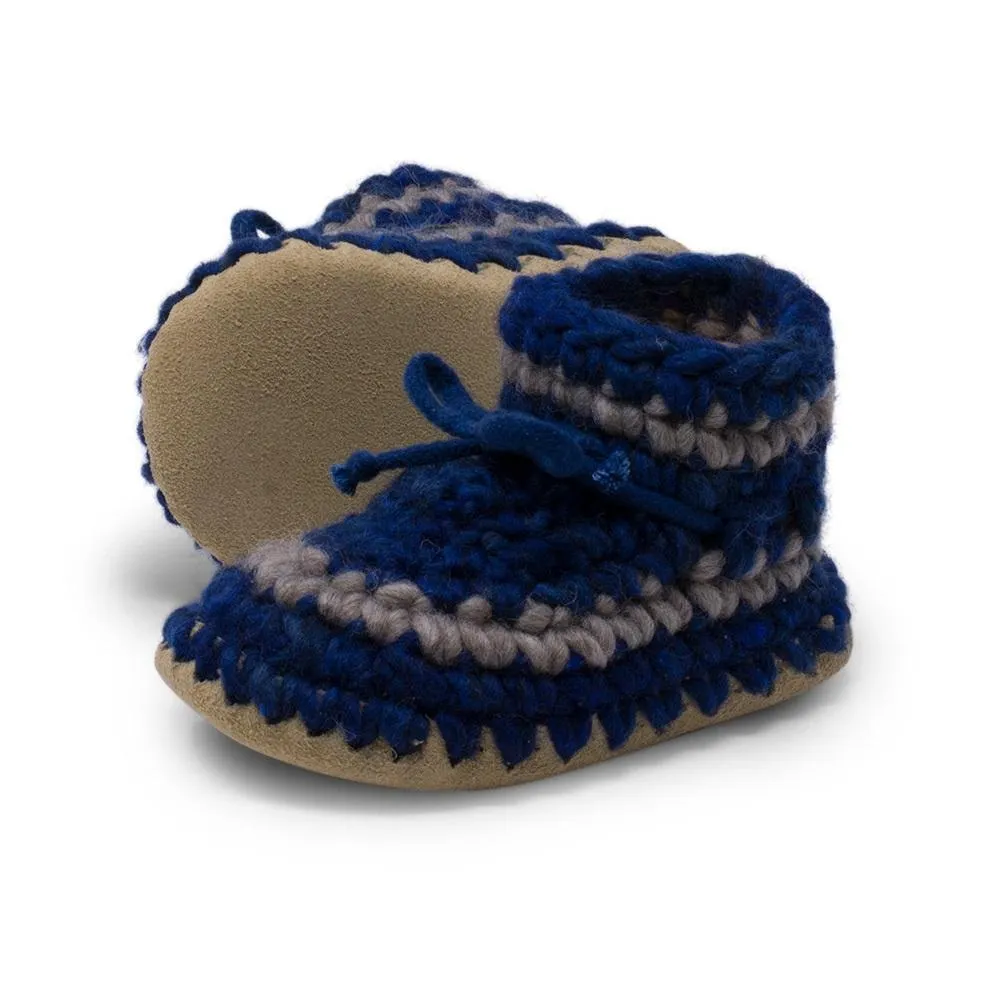 Padraig Cottage Slippers (Denim Stripe)