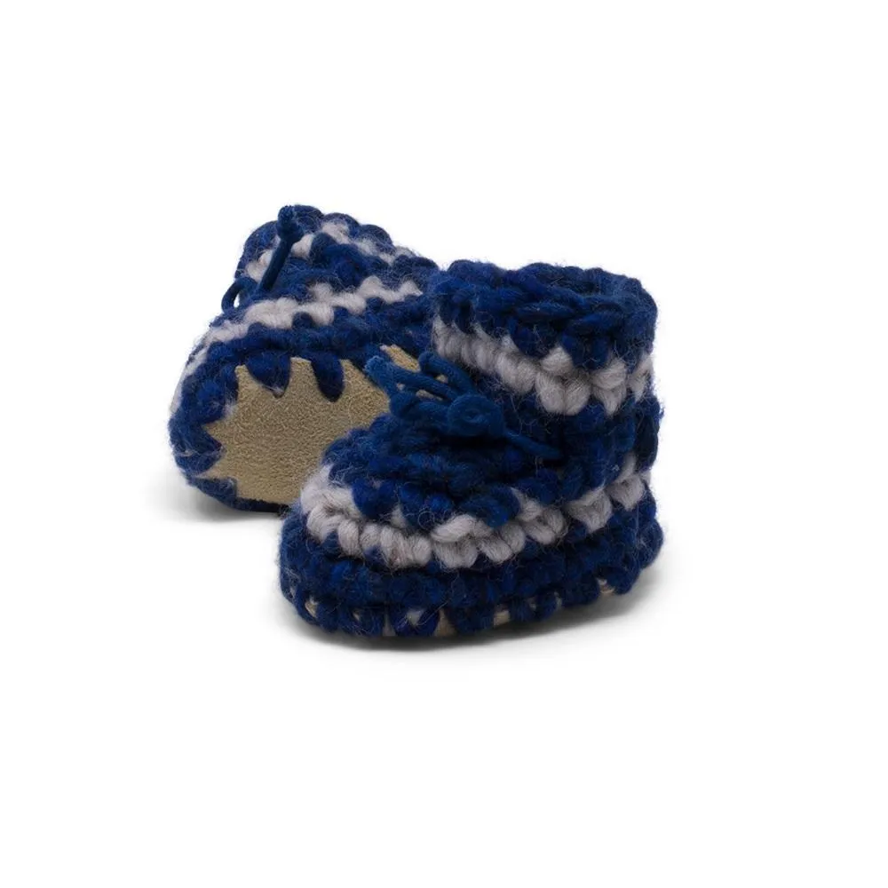 Padraig Cottage Slippers (Denim Stripe)