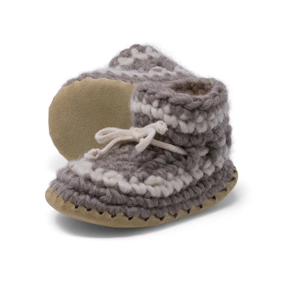 Padraig Cottage Slippers (Grey Stripe)