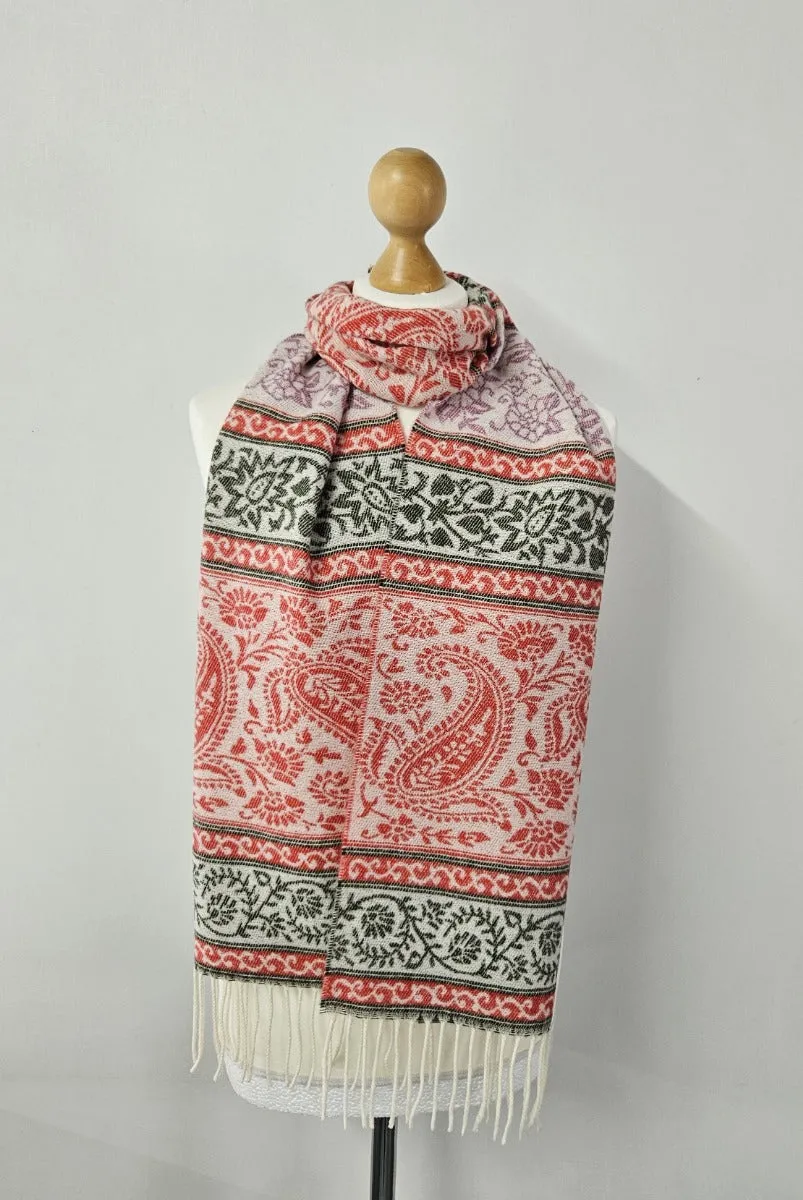 Paisley Scarf (Red)