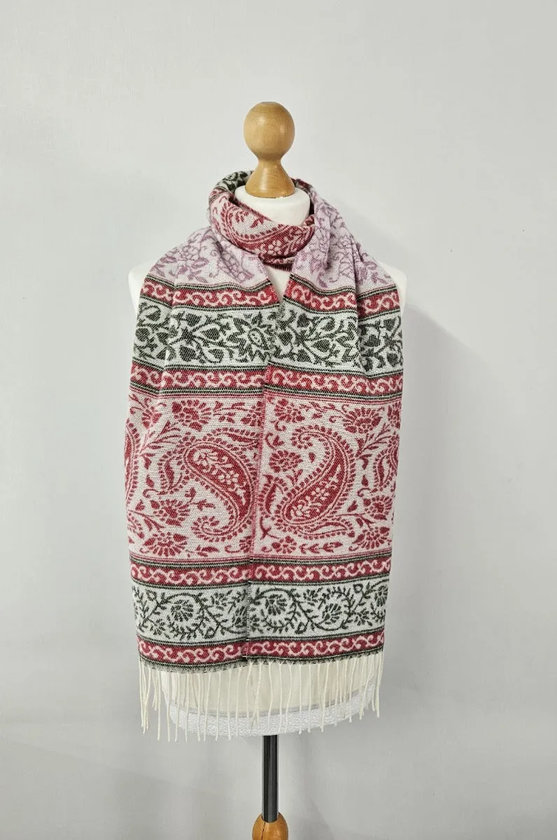 Paisley Scarf (Wine)