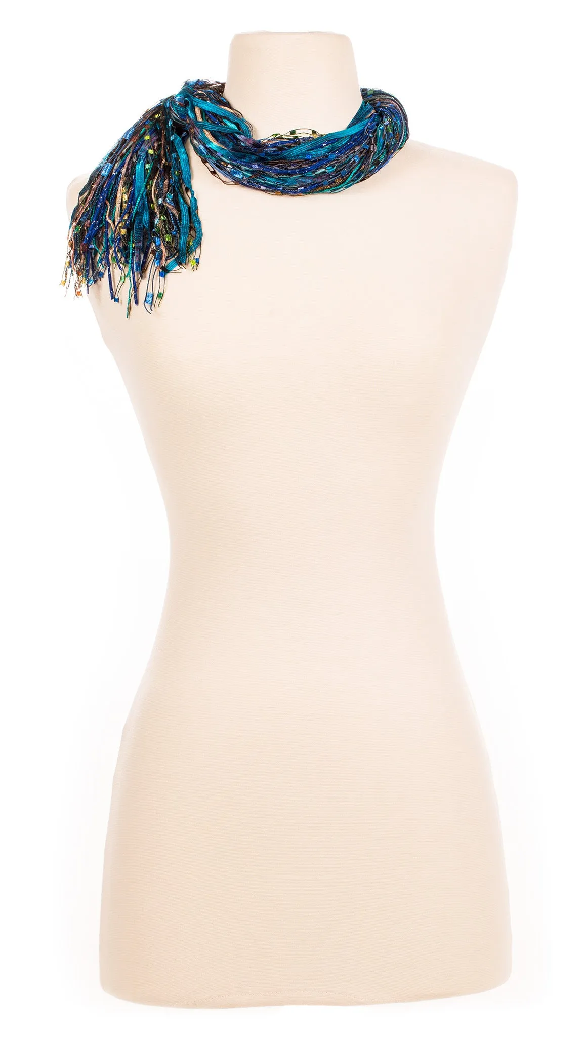 Peacock String Scarf