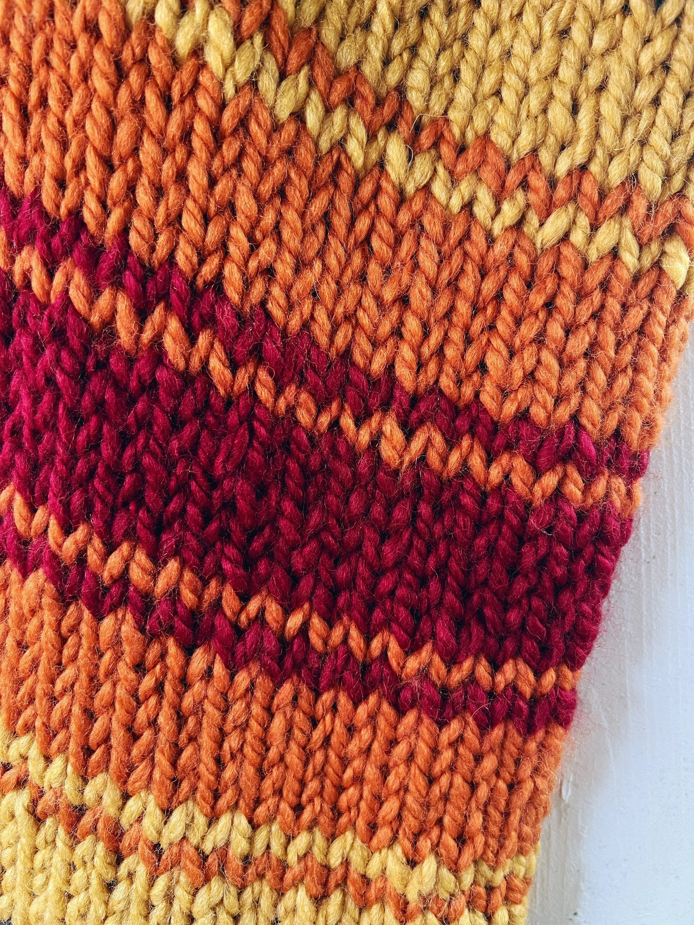 Personalized Grand Canyon National Park Stocking Hand Knit Chunky Wool Christmas Stocking - READY to SHIP