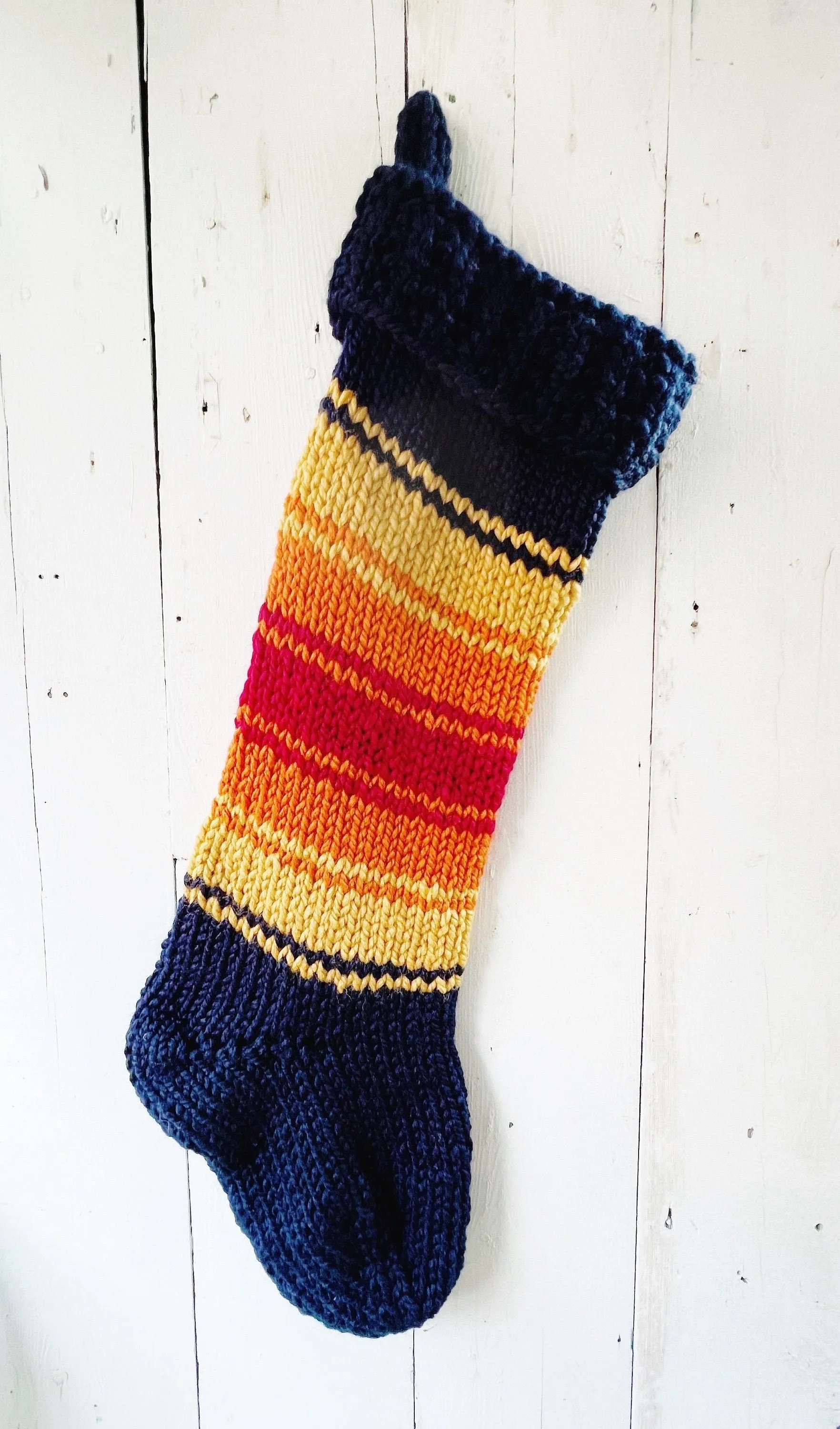 Personalized Grand Canyon National Park Stocking Hand Knit Chunky Wool Christmas Stocking - READY to SHIP