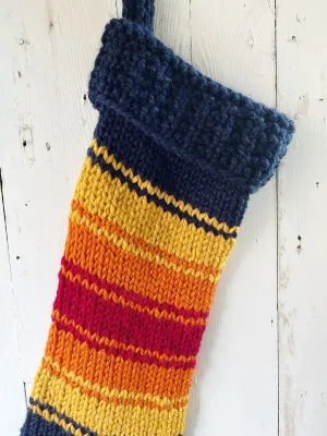 Personalized Grand Canyon National Park Stocking Hand Knit Chunky Wool Christmas Stocking - READY to SHIP