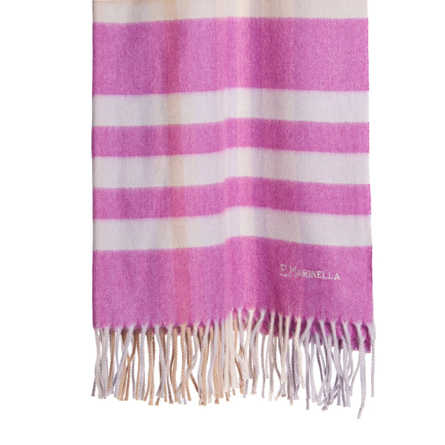 PINK AND BEIGE CASHMERE STOLE