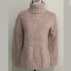 Pink Heathered Philosophy Turtleneck Chunky Knit Long Sleeve Sweater (NWT)