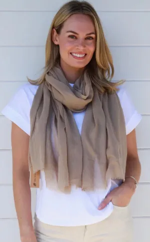Plain Mocha Scarf
