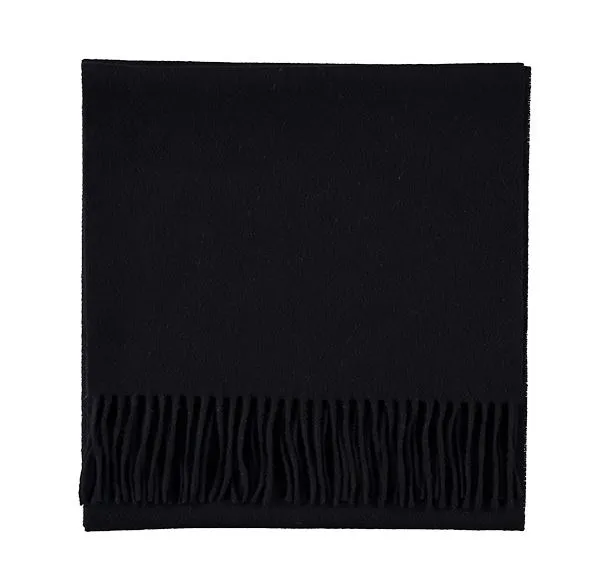 Plain Navy Cashmere Scarf
