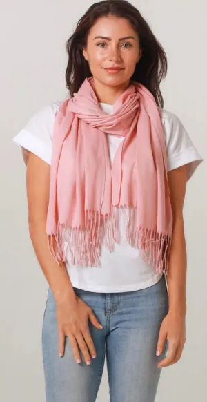 Plain Pink Scarf