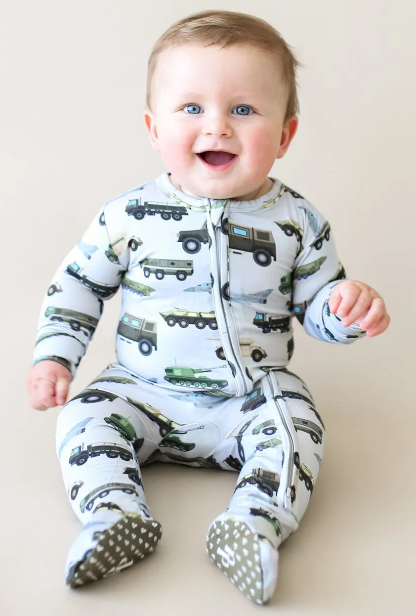 Posh Peanut Cash Zippered Footie
