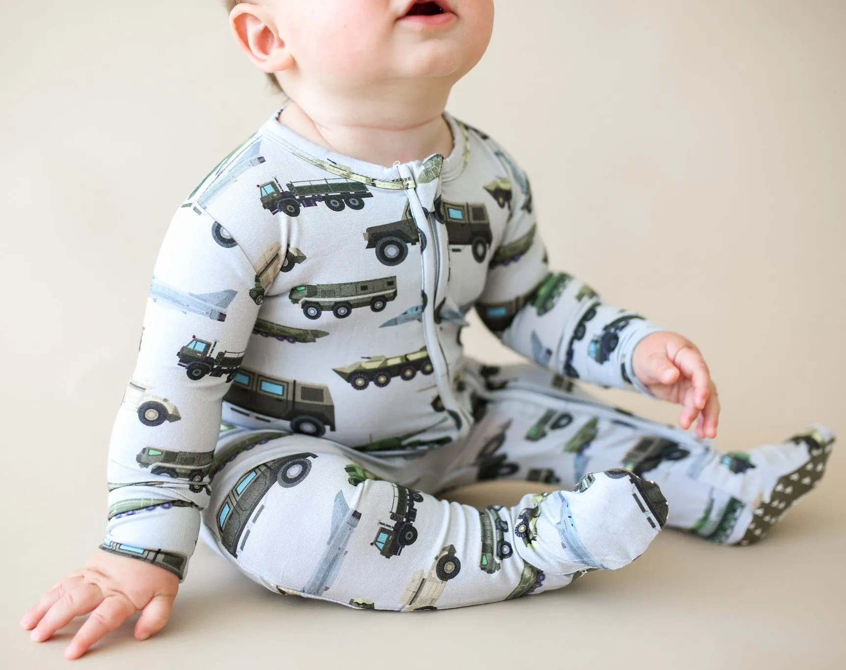 Posh Peanut Cash Zippered Footie