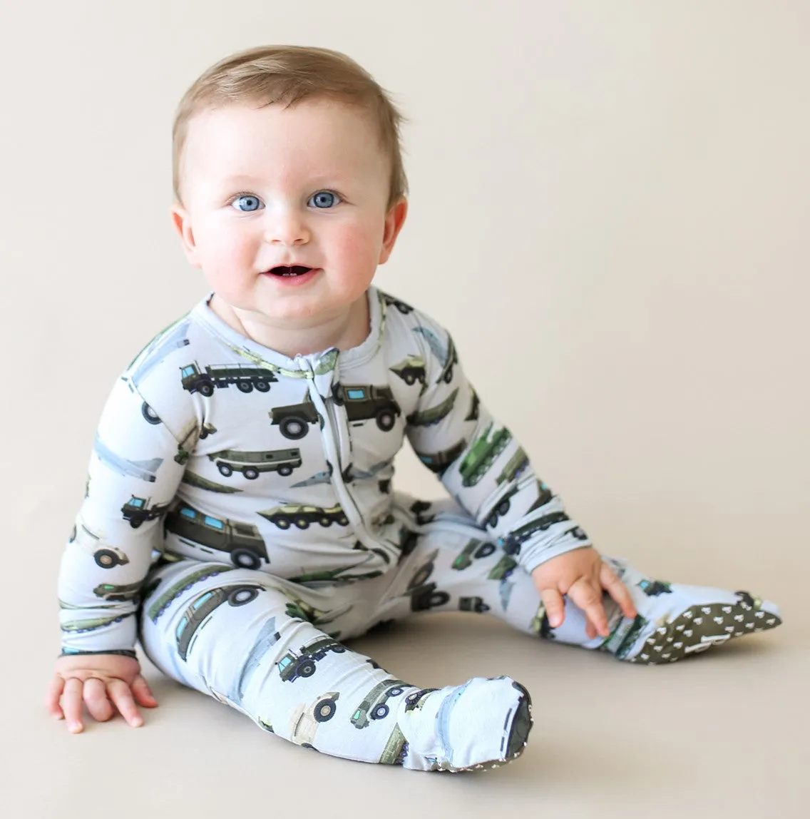 Posh Peanut Cash Zippered Footie