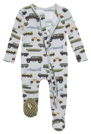Posh Peanut Cash Zippered Footie
