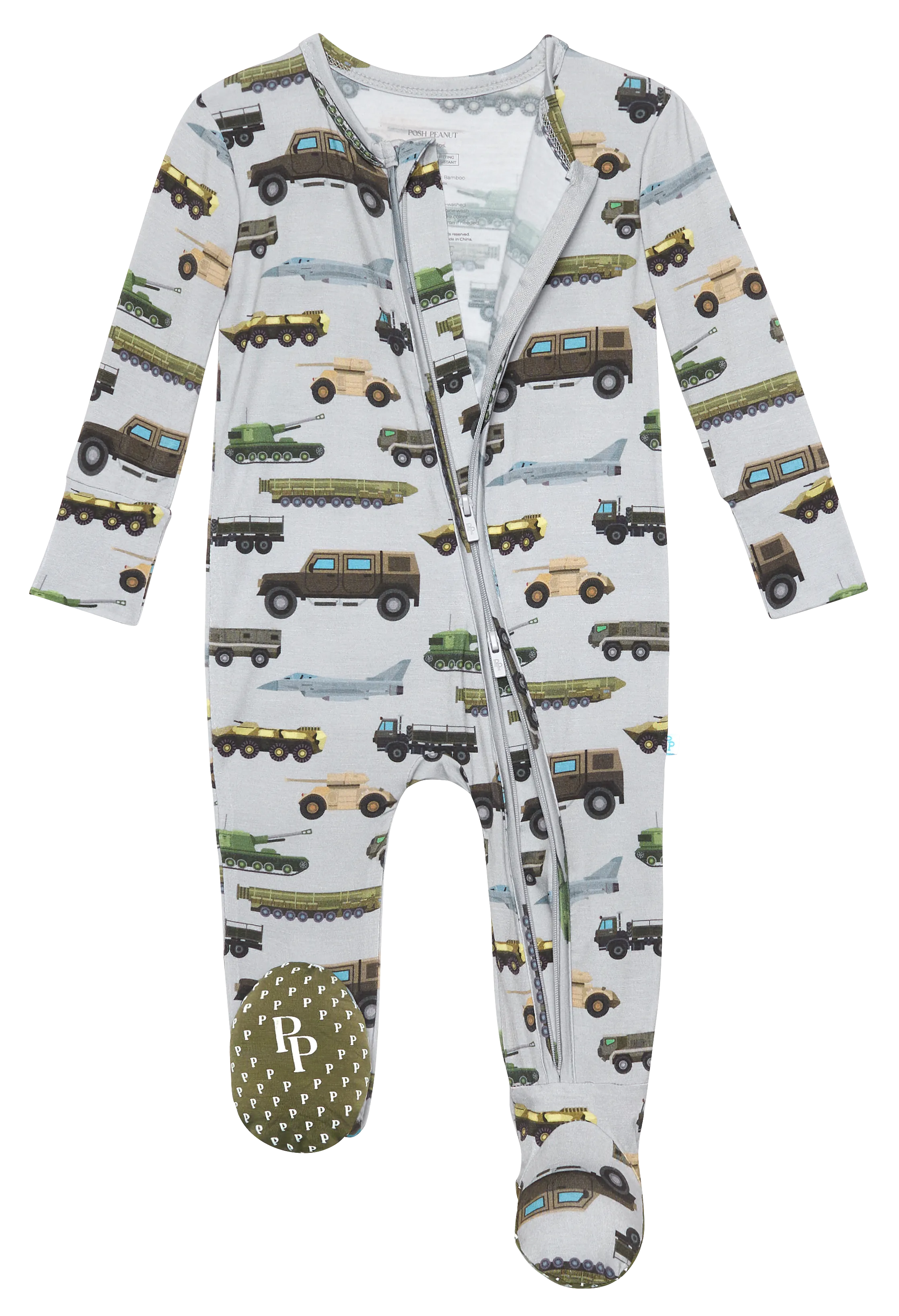 Posh Peanut Cash Zippered Footie