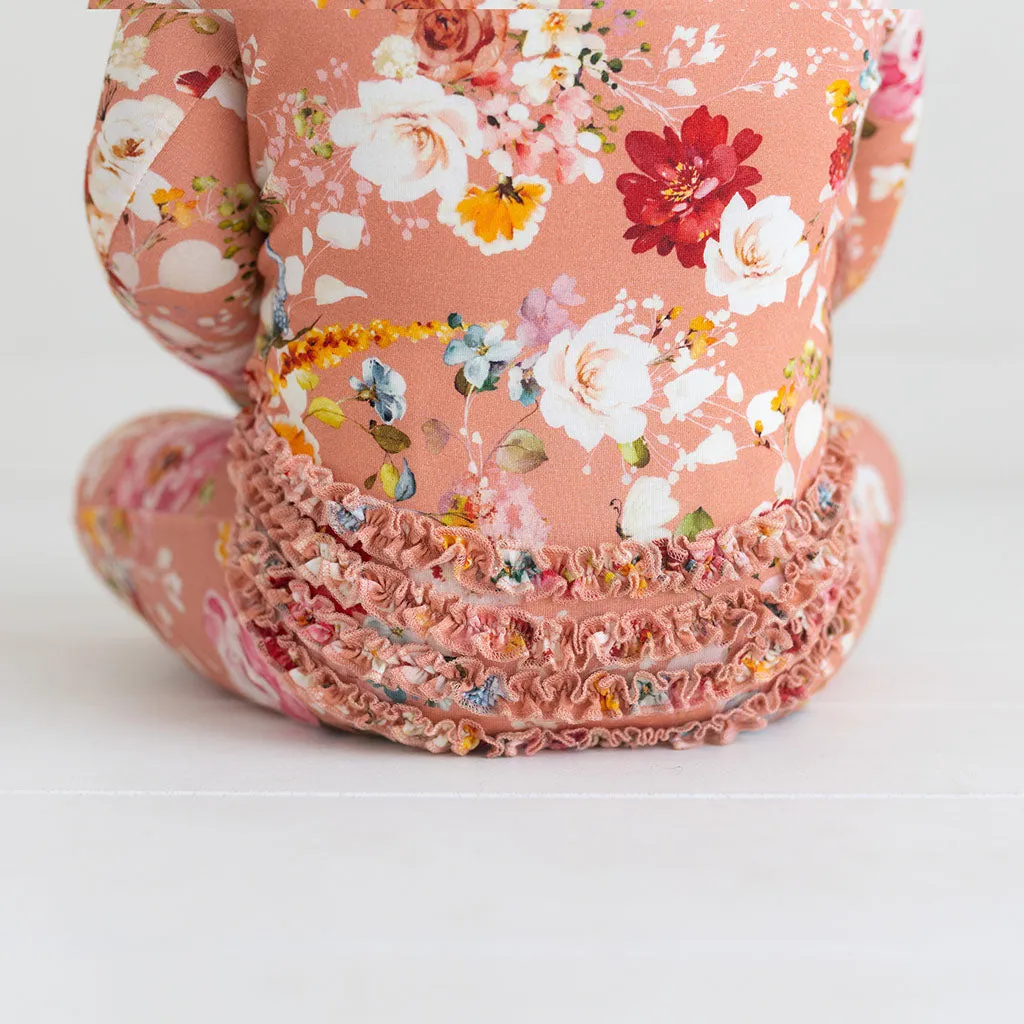 Posh Peanut Celia Ruffled Zippered Footie