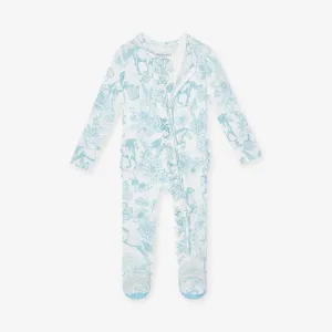 Posh Peanut Charlotte Anne Ruffled Zippered Footie