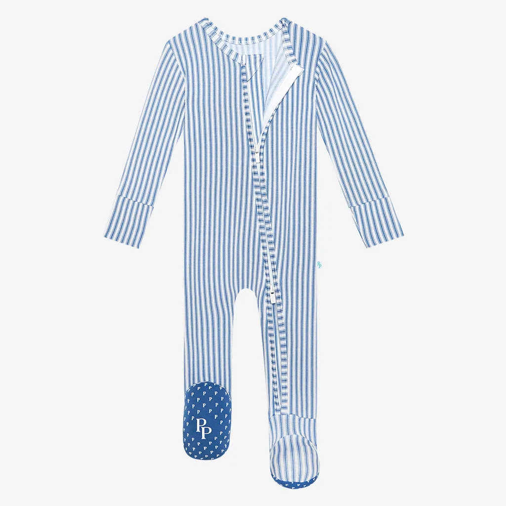 Posh Peanut Harrison Zippered Footie