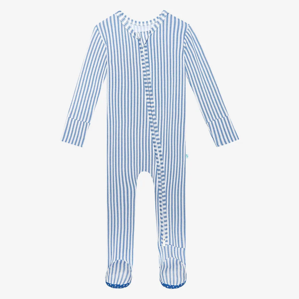 Posh Peanut Harrison Zippered Footie