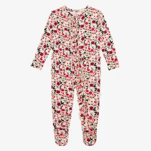 Posh Peanut Janie Ruffled Zippered Footie