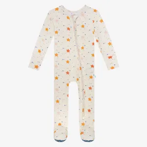 Posh Peanut Jetson-Footie Zippered One Piece