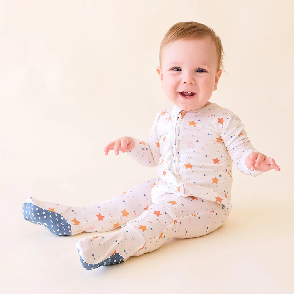 Posh Peanut Jetson-Footie Zippered One Piece
