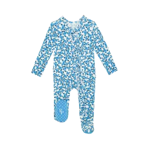 Posh Peanut Nayeli Ruffled Zippered Footie