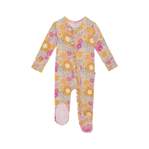 Posh Peanut Rosalinda Ruffled Zippered Footie