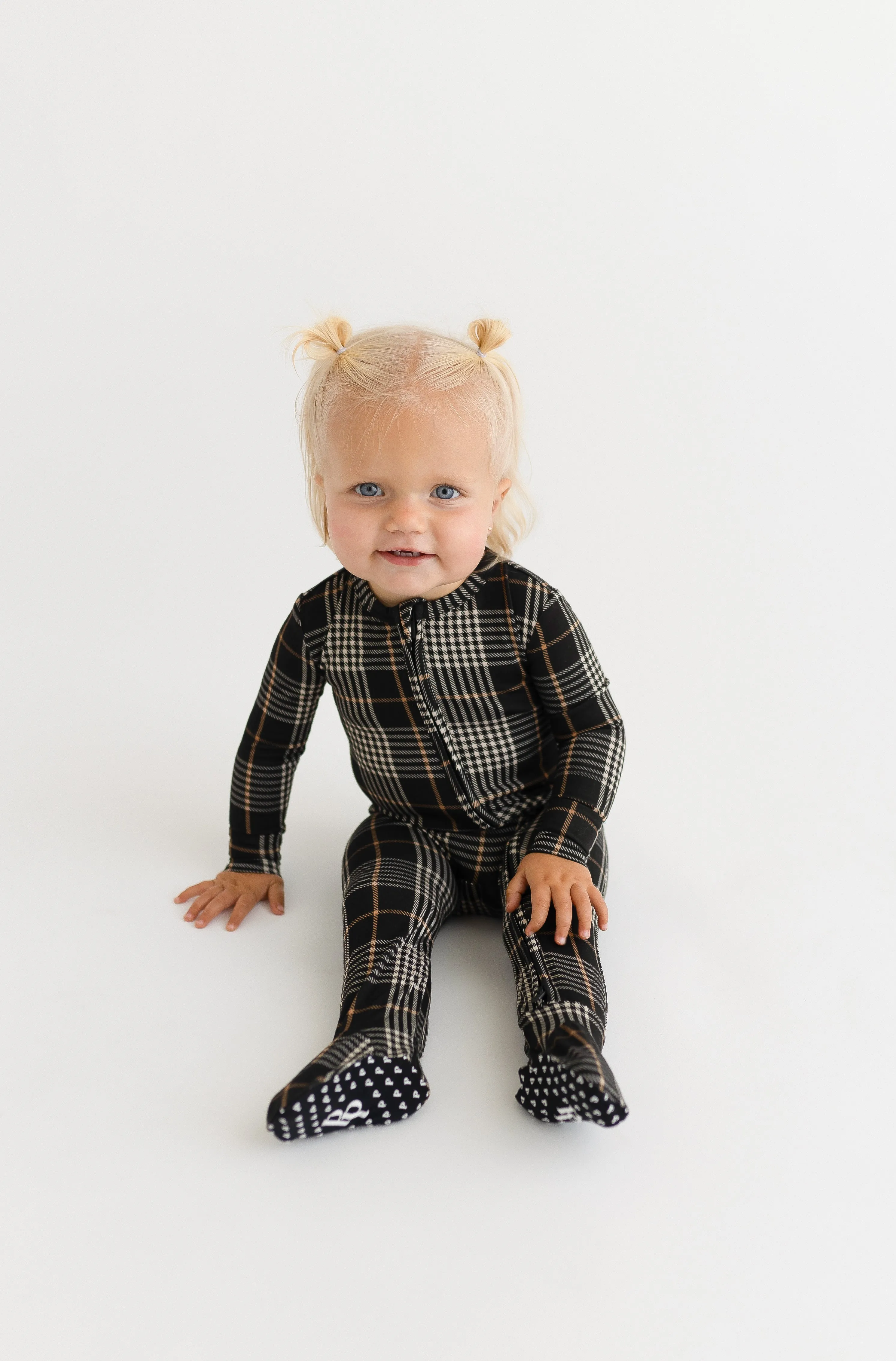 Posh Peanut Sanders Zippered Footie