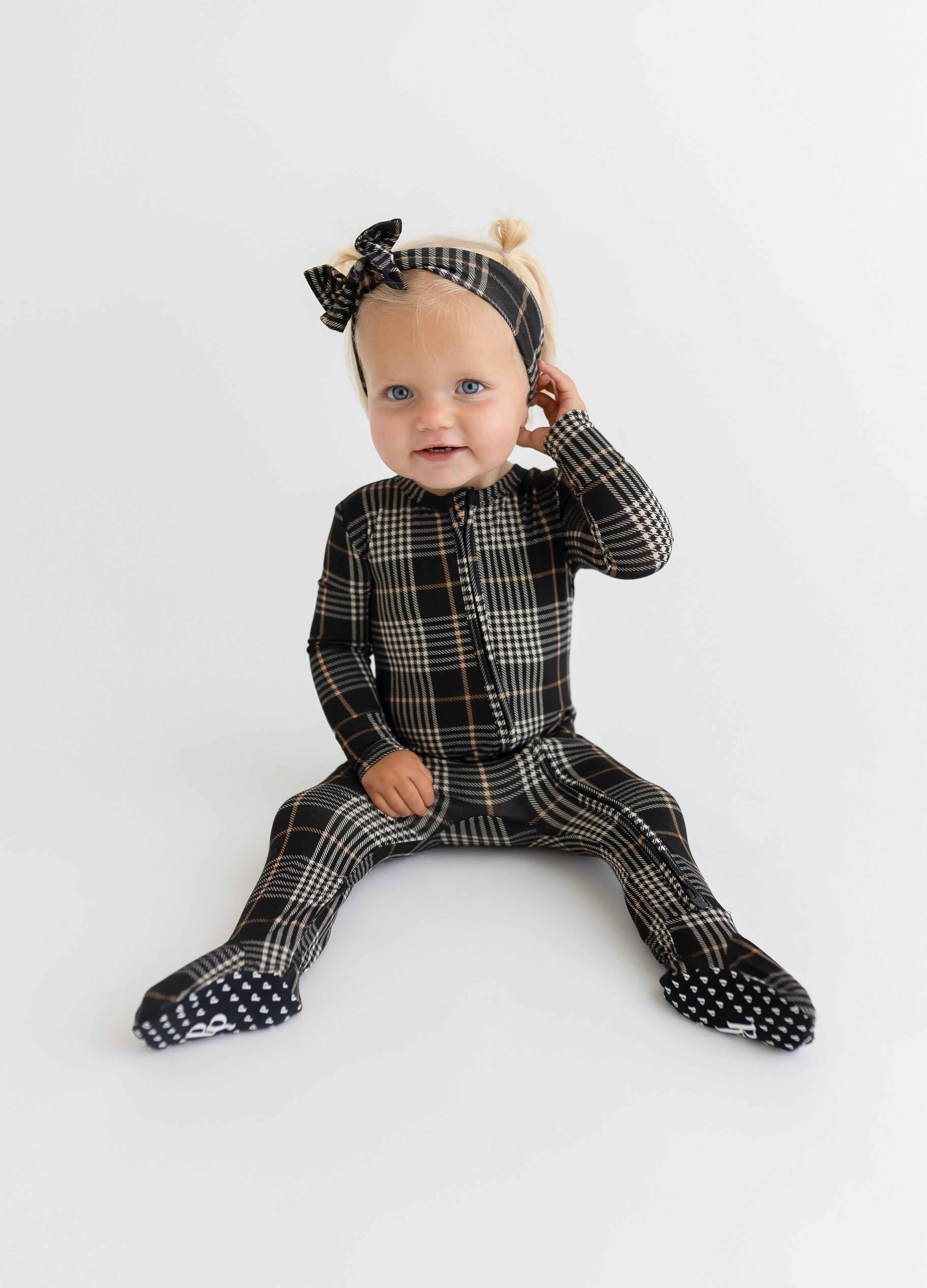 Posh Peanut Sanders Zippered Footie
