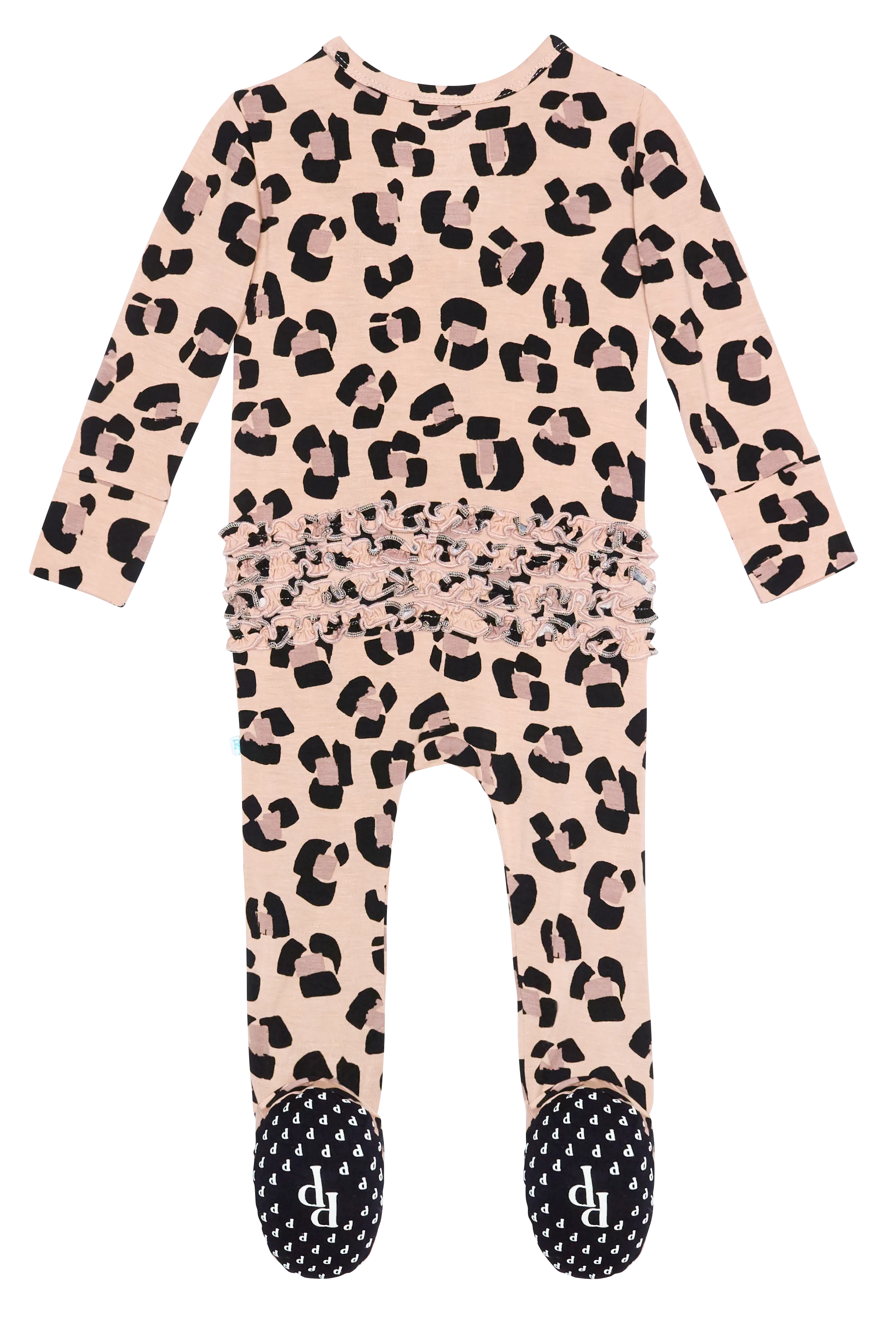 Posh Peanut Sasha Ruffled Zipper Footie
