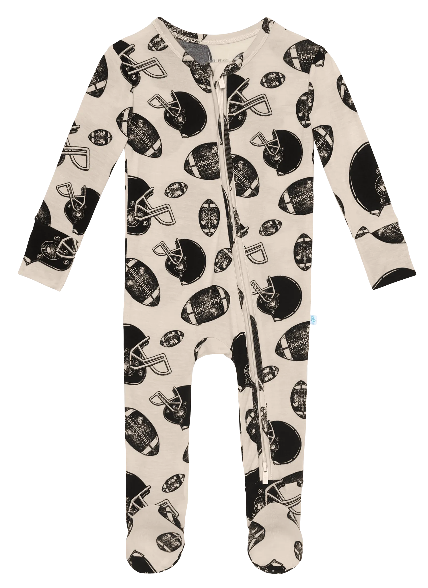 Posh Peanut Touchdown Footie with Zipper