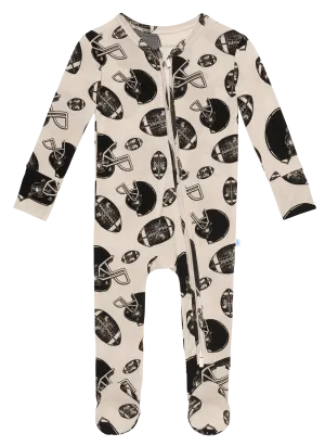 Posh Peanut Touchdown Footie with Zipper