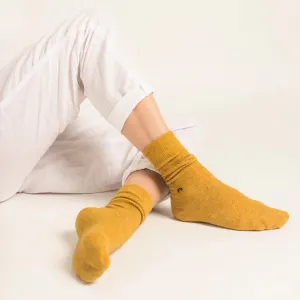 Possum Merino Wool HAMILTON Socks, Spicy Mustard