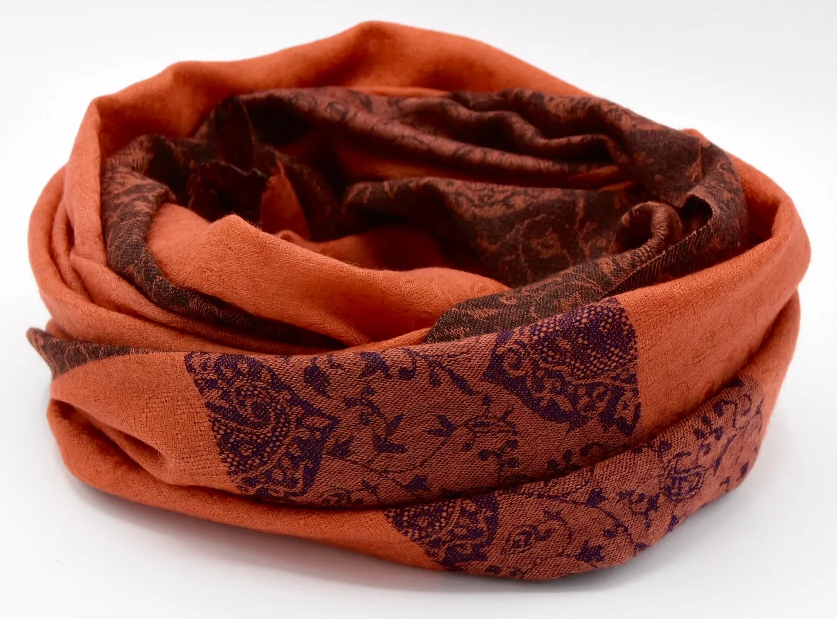 Pumpkin pashmina scarf