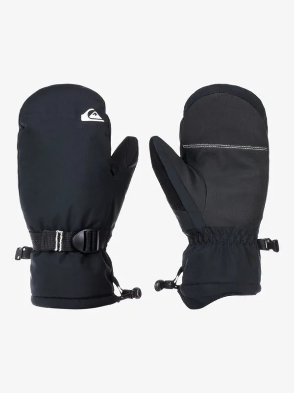 Quiksilver Boys Mission Insulated Black Snowboard/Ski Mittens