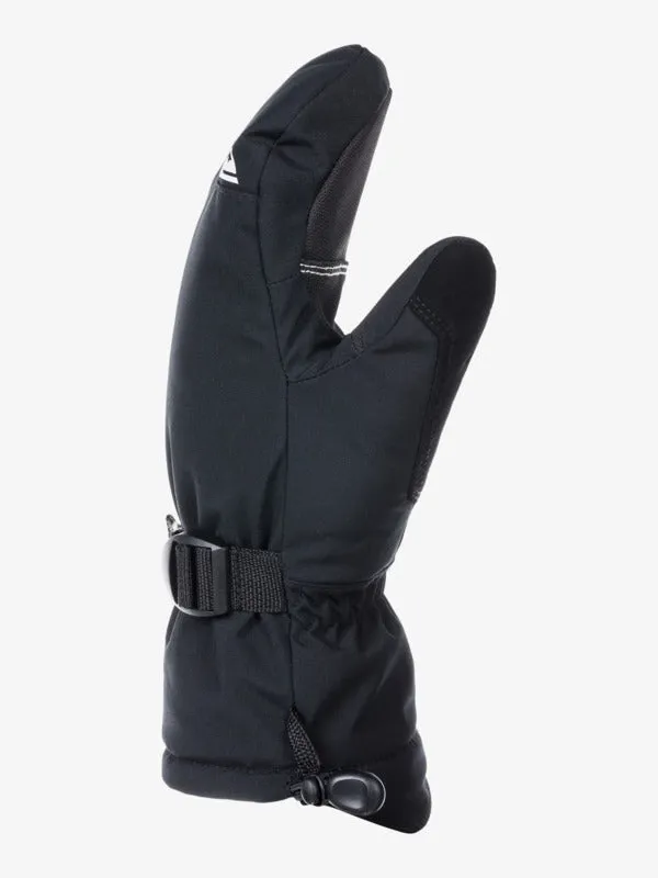 Quiksilver Boys Mission Insulated Black Snowboard/Ski Mittens