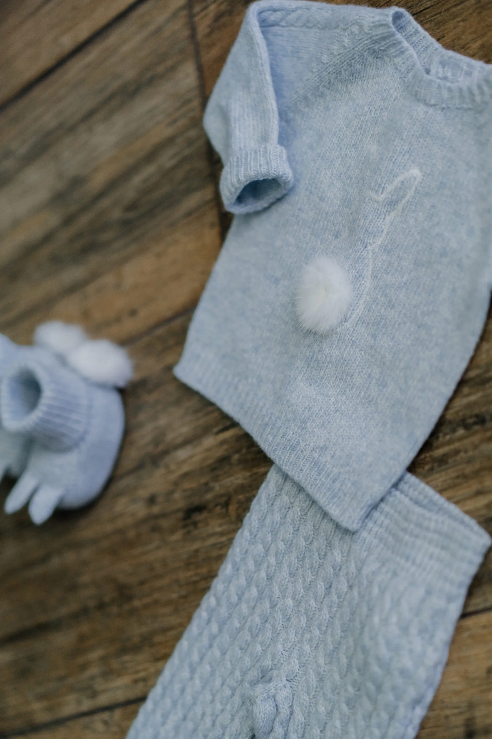 "Cloud" Cashmere Bunny Top & Leggings