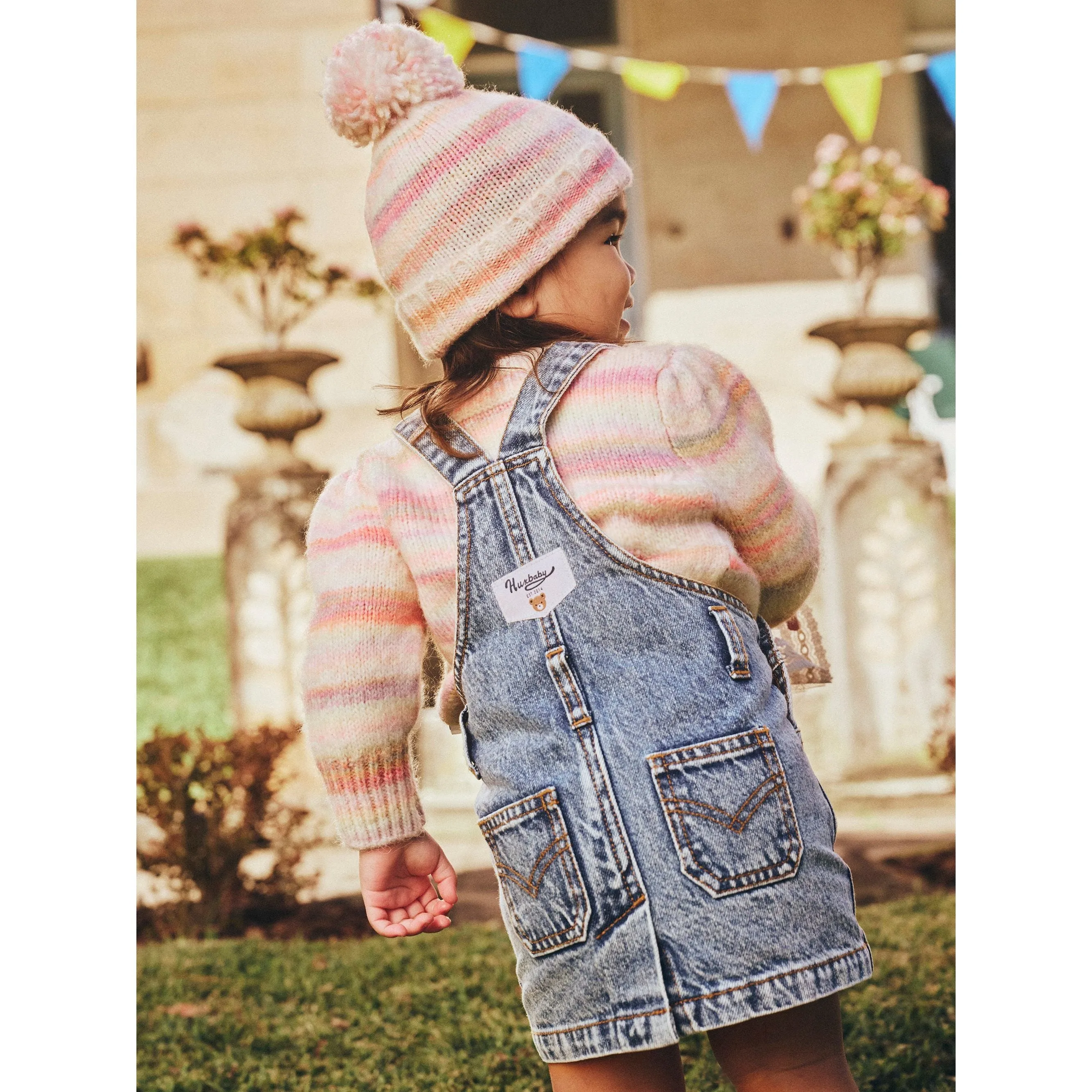 Rainbow Stripe Knit Beanie