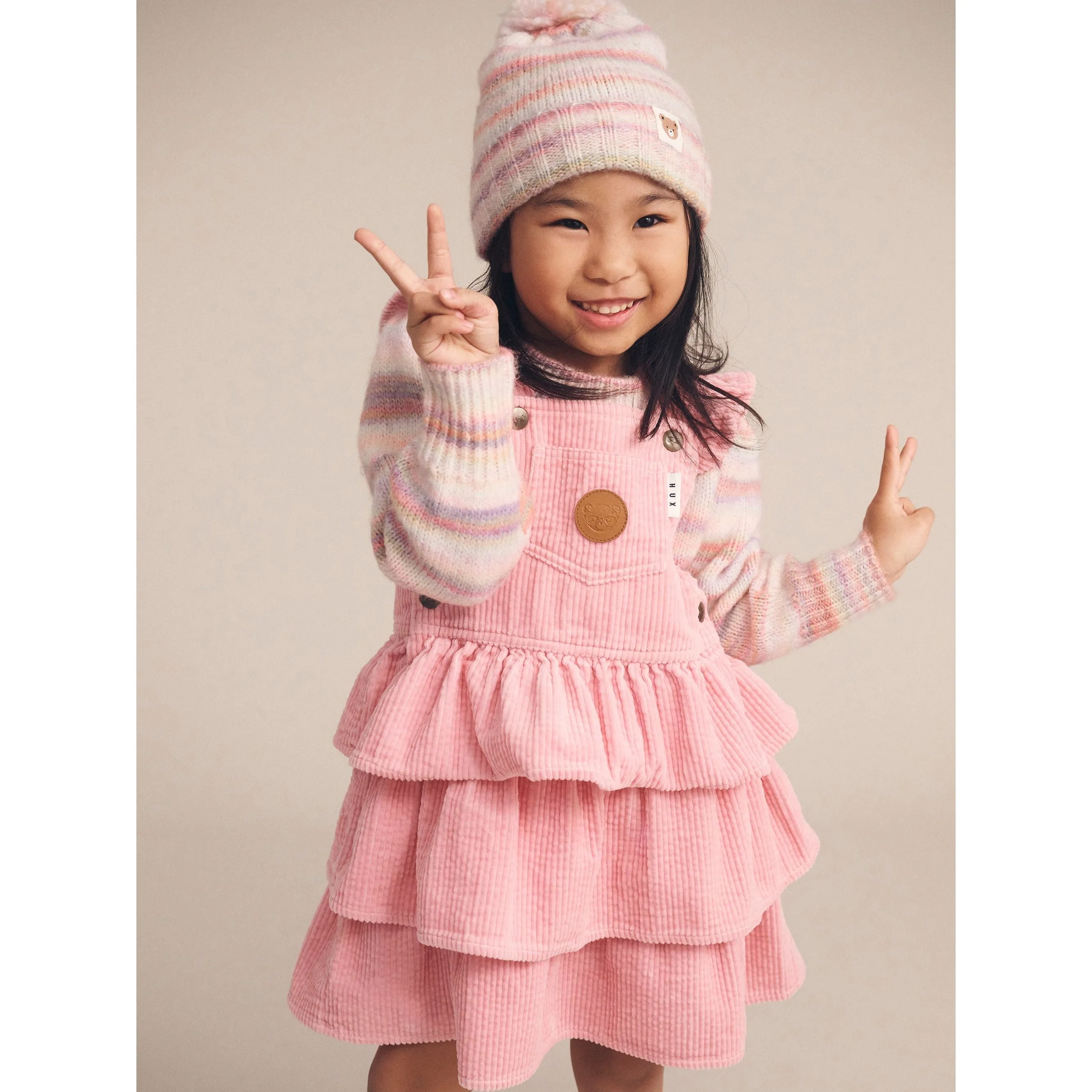 Rainbow Stripe Knit Beanie