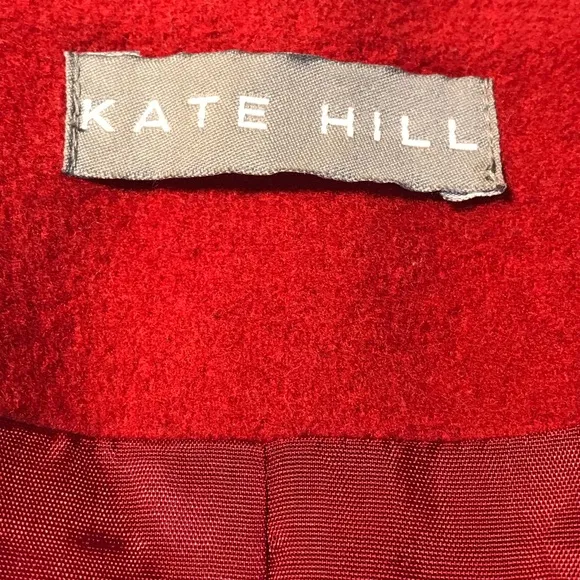 Red Wool Cashmere Blend Blazer