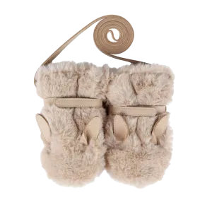 Richy Mittens | Fluffy Bunny | Warm Beige Soft Faux Fur